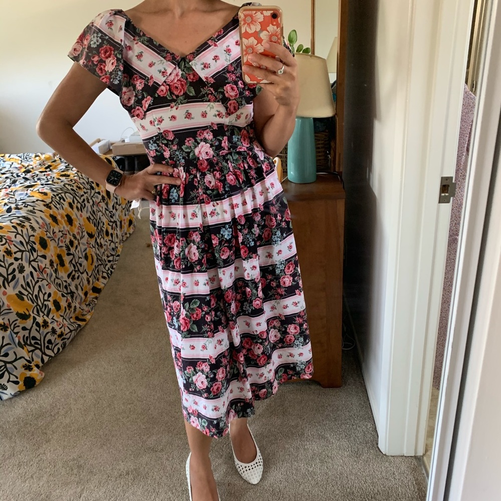 Vintage Floral Dress lanz